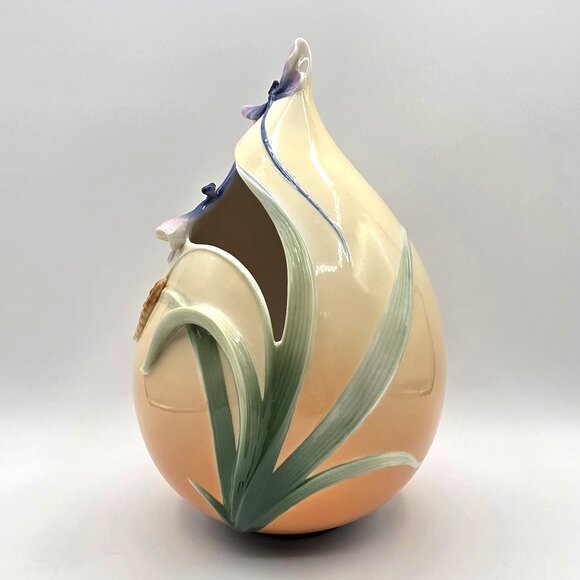Vintage Franz Collection Porcelain Dragonfly Vase by Jen Woo FZ00889 Stunning! - Picture 4 of 14